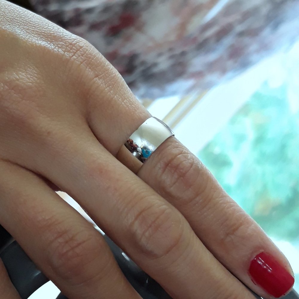 Sterling Silver Wedding Band Style Ring